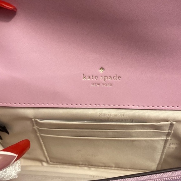 Kate Spade Pink Wallet with Elegant Gold Hardware NIB - Picture 5 of 11